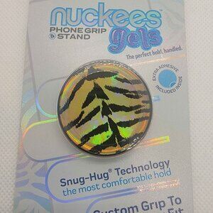 Brand New Nuckees trends Phone Grip & stand  black and gold  Design